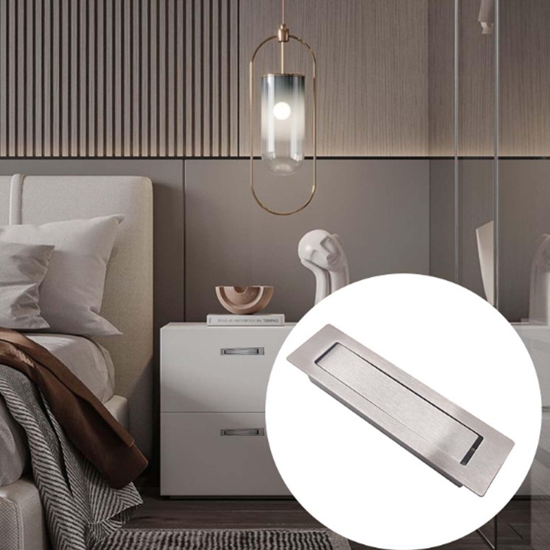 ZelongChen 2Pcs Sturdy Flush Mount Door Pulls Useful Metal Pocket