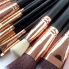 Clanstay Brochas Para Maquillaje Profesional Color Negro/rosegold
