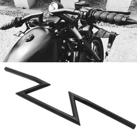 AnXin 7/8" 22MM Handlebar Z Handle Bars Universial for Sportster Cruiser XL 883 1200 Custom Chopper Softail Dyna Street Bob Black