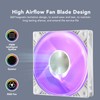 Hydraulic Bearing Case Fan 120mm PWM Intelligent Temperature Control 5V