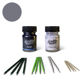 ScratchesHappen Exact-Match Touch Up Paint Kit - Gunmetal Pearl (S28734/W44450) for Harley-Davidson - Essential (Paint + Clear Coat)