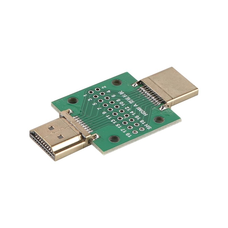ieron 2Pcs HDMI Male to Male 2.54 DIP Double-Sided Socket
