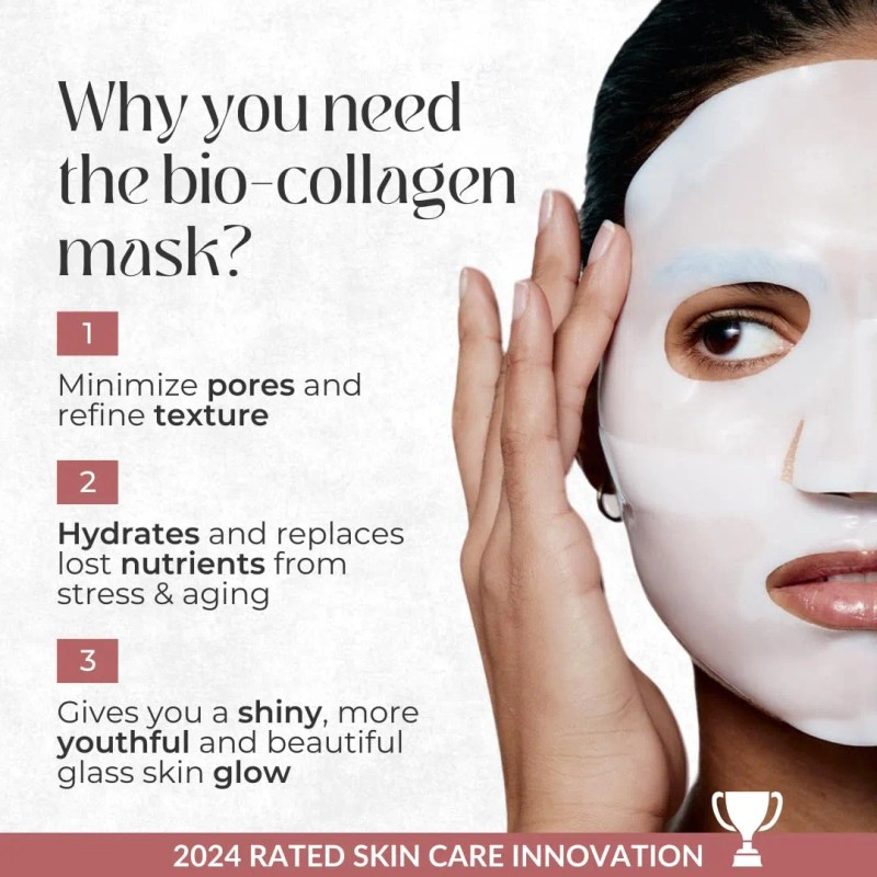 Mascarilla Facial De Colágeno Bio Mascarillas Hidratantes Y