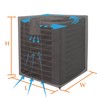 Jeacent Central Air Conditioner Covers for Outside Units