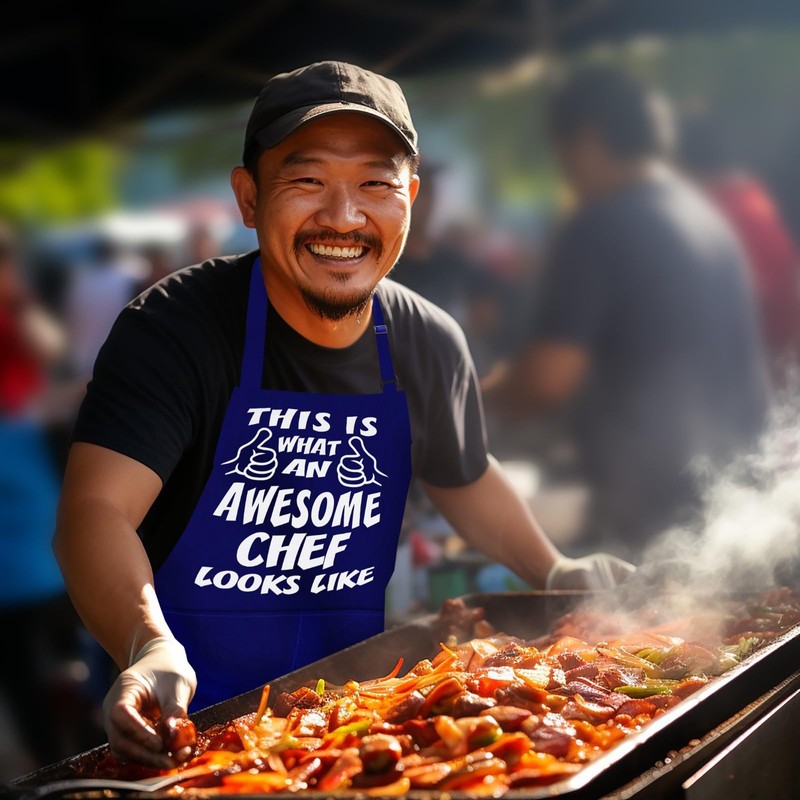 LINEN CLOSET® Bbq Aprons for Men Funny Aprons Awesome Chef