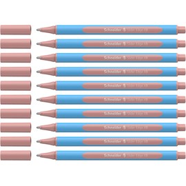 Schneider Slider Edge Pastel, XB (Extra Broad), Ballpoint Pen, Box of 10 Pens, Blush Ink (152236)