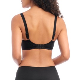 Freya Womens Deco Underwire Molded Plunge Bras, Black, 30F US