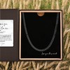 Love You This Much Promise Cuban Chain Necklace for Him,