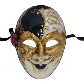Lannakind Venetian Mask Face Mask Joker Men's Masquerade Carnival Fancy Dress Wall Decoration (J06e)