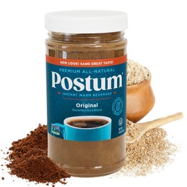 Postum Coffee Substitute Original (8oz) | Coffee Alternative Caffeine Free with Roasted Wheat Bran & Molasses | Natural, Non-GMO, Vegan Coffee Replacement Drink