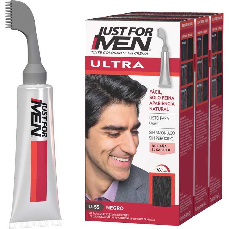 Just For Men Ultra, Tinte para Canas Castaño Medio U30
