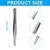 Cionyce 2 Pcs 5 Inch Stainless Steel Forceps, Straight Metal