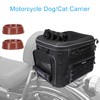 MOSISO Motorcycle Dog/Cat Carrier with Rain Cover, Portable Pet Carrier