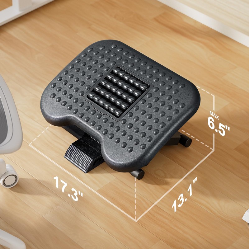 HUANUO Foot Rest for Under Desk at Work, Adjustable Footrest