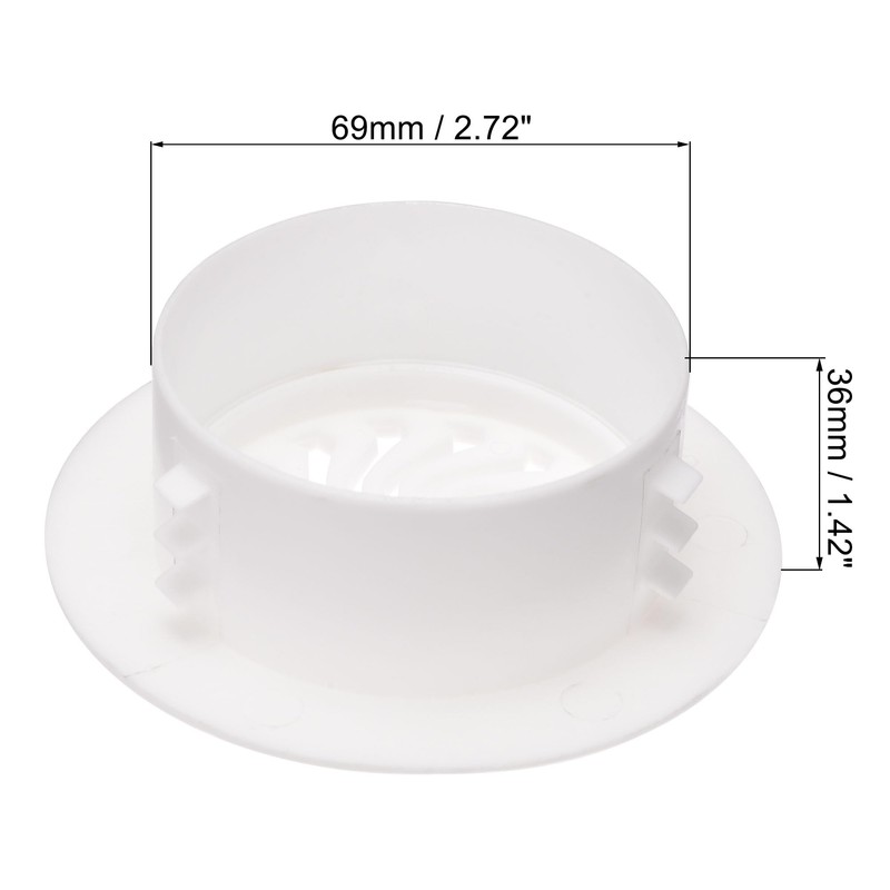 sourcing map Round Vent Cover, ABS Plastic Adjustable Air Vent