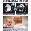 VXKZF Unbreakable 1PCS 8”x10.6” Unbreakable Shower Mirror, Plastic Frameless Mirrors,
