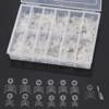600Pcs Square Short Fake Nails Tips Half Cover Clear Acrylic