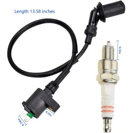 NoBrand High Performance Racing Ignition Coil with Electrode Spark Plug, Vehicle Interio