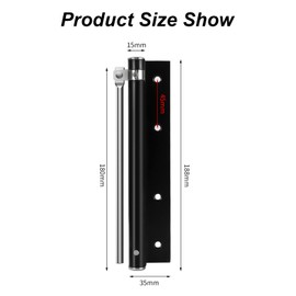 Automatic Door Closer, Door Closer, Adjustable Door Closer, Interior Door, Automatic Door Closer, Stainless Steel, Door Spring Door, Door Spring Closer, Rod Door Closer, Black