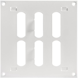 6 x 6 inch White Adjustable Air Vent Cover - Metal Grille for Indoor Outdoor - Heating, Cooling, Ventilation for Home, Garage, Shed - External Internal Opening and Closing