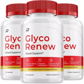Glyco Renew (3 Pack) Glyco Renew Blood Support Capsules - GlycoRenew Advanced Supplement...