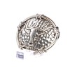 ARIAT Men's Western Buckle, Antique Silver with Steer Head Motif