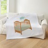 CafePress Crib with Sky Mobile Throw Blanket Super Soft Fleece