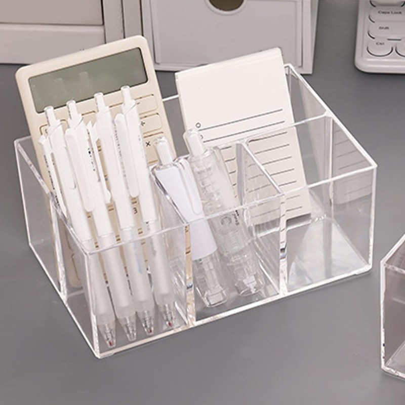 KONTONTY Makeup Brush Holder Organizer Desktop Storage Container for Cosmetics