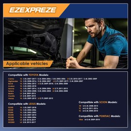 17825N Ezexpreze Starter Motor Compatible with Lexus 07-18 ES350 07-15 RX350,Toyota 07-17 Camry,08-16 Highlander,06-12 RAV4,07-16 Sienna,09-16 Venza 3.5L V6 1.6kw 13-Teeth CCW Replace# 428000-0700