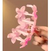 Floral Hair Claw Clips, Multi-Colour Summer Flower Design, 2-Pack (Hot