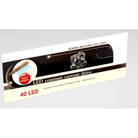 Universal 40 LED Sewing Machine Light Flexible Working Lamp With Magnetic Base White