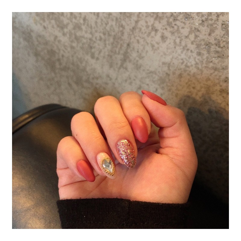 MunNail Maple Nail - Long Oval / MunNail 단풍네일 -