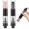 Tioncy Brochas Polvos Compacta Recargables Cepillo Aplicador Viaje Reutilizable Frasco