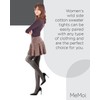 MeMoi Wild Side Cotton Sweater Tights Black Medium/Large