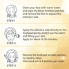 Jakuva 24K Gold Forehead Wrinkle Patches for Face-Hydrogel Pads with