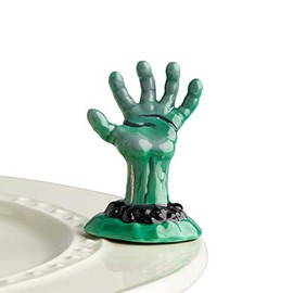 Nora Fleming Hand-Painted Mini: Haunted Hand (Scary Zombie Hand) A210