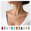Freeunfet October Birthstone Necklace for Women, 14K Gold Plated Necklace