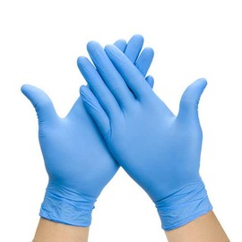 Mira Pak Blue Nitrile Disposable Gloves 4 Mil Food-Safe, Latex & Powder Free, Textured Fingertips Gloves (Small (Pack of 100))