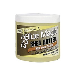 Blue Magic Shea Butter Hair conditioner with Coconut Fruit Extract 12 ounce jar (340gm)