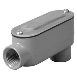 TayMac RLB250 Threaded LB Conduit Body, Die Cast Aluminum, Stamped Steel Cover, 2-1/2-Inch