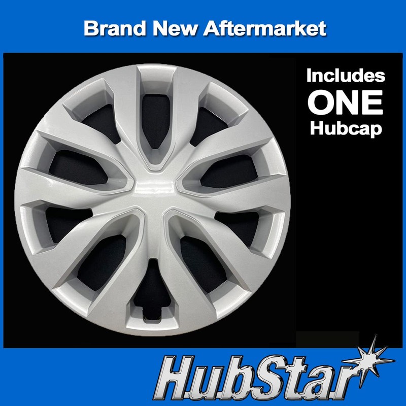 Premium Replica Hubcap, Replacement for Nissan Rogue 2014-2020, 17-inch Silver