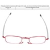 Elderly Foldable Reading Glasses Stainless Steel Blue Light Blocking Presbyopic