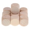 SONONIA 10pcs Wooden Blank Dice D6 Dice 3cm Game DIY