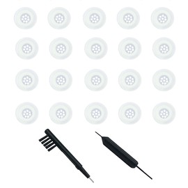 Click Dome 4mm/8mm/10mm Open for Connexx/Siemens/Signia and Rexton RIC Hearing Aids with Cleaning Brush Tools and Carry Case- 20pieces (4MM)