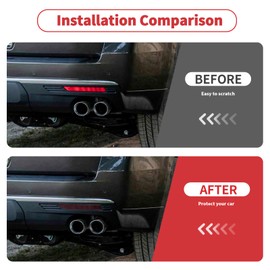 Linskip Rear Fog Light Covers Compatible With 2021 2022 2023 Suburban/Tahoe/Yukon, Dark Smoke Tail Light Decoration Exterior Accessories