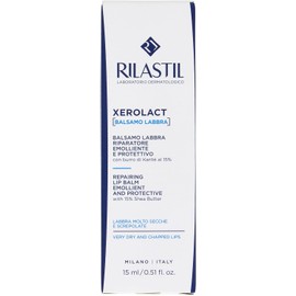 Rilastil Xerolact Bálsamo Labial Reparador con Manteca de Karité 15% para Labios Secos y Agrietados – Piel Sensible – 15 ml
