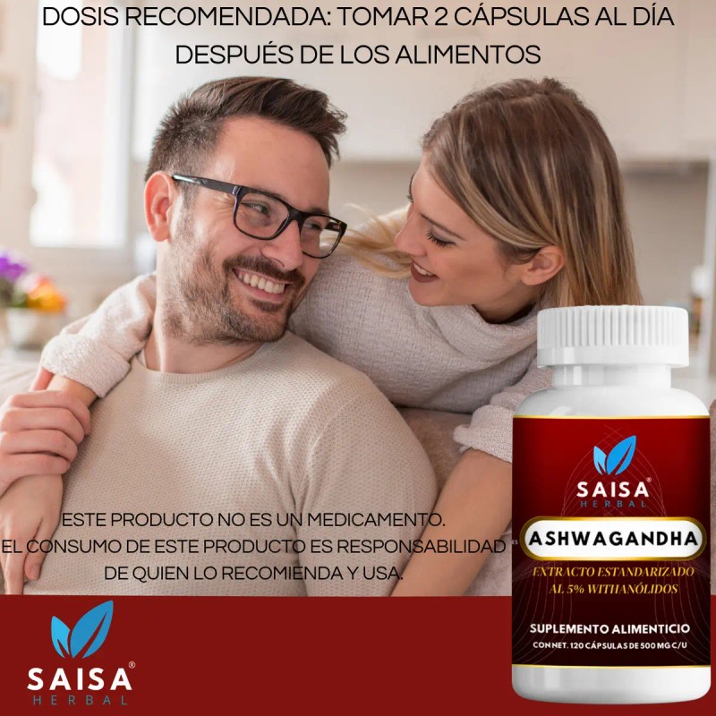 Ksm 240 Cápsulas Antiestrés Natural Reduce Cortisol Suplemento Saisa Herbal
