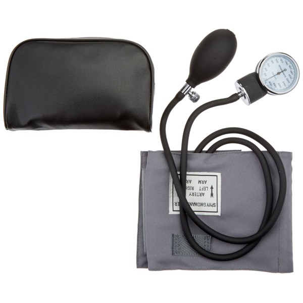 Sammons Preston Economy Aneroid Sphygmomanometer, Professional Blood Pressure Cuff Monitor & Dial for Accurate Measurement, Adult Size, Manage Hypotension & Hypertension, Home or Clinical Use