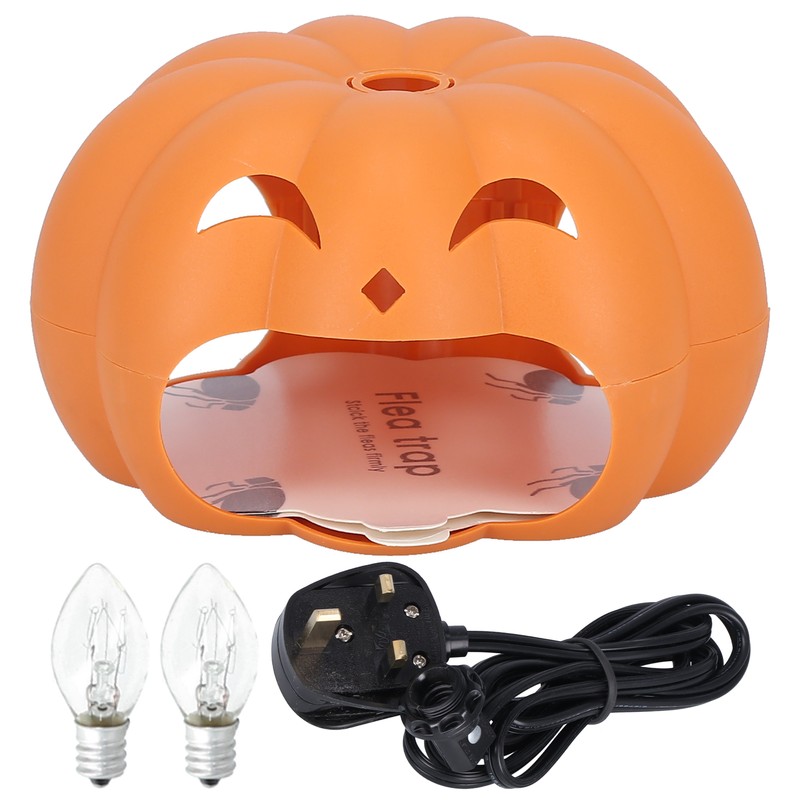Pumpkin Shape Fleas Killer Light Trapping Mosquito Moth Insect Catcher