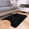 DETUM Black Runner Rug 2' X 6' Fluffy Area Rugs